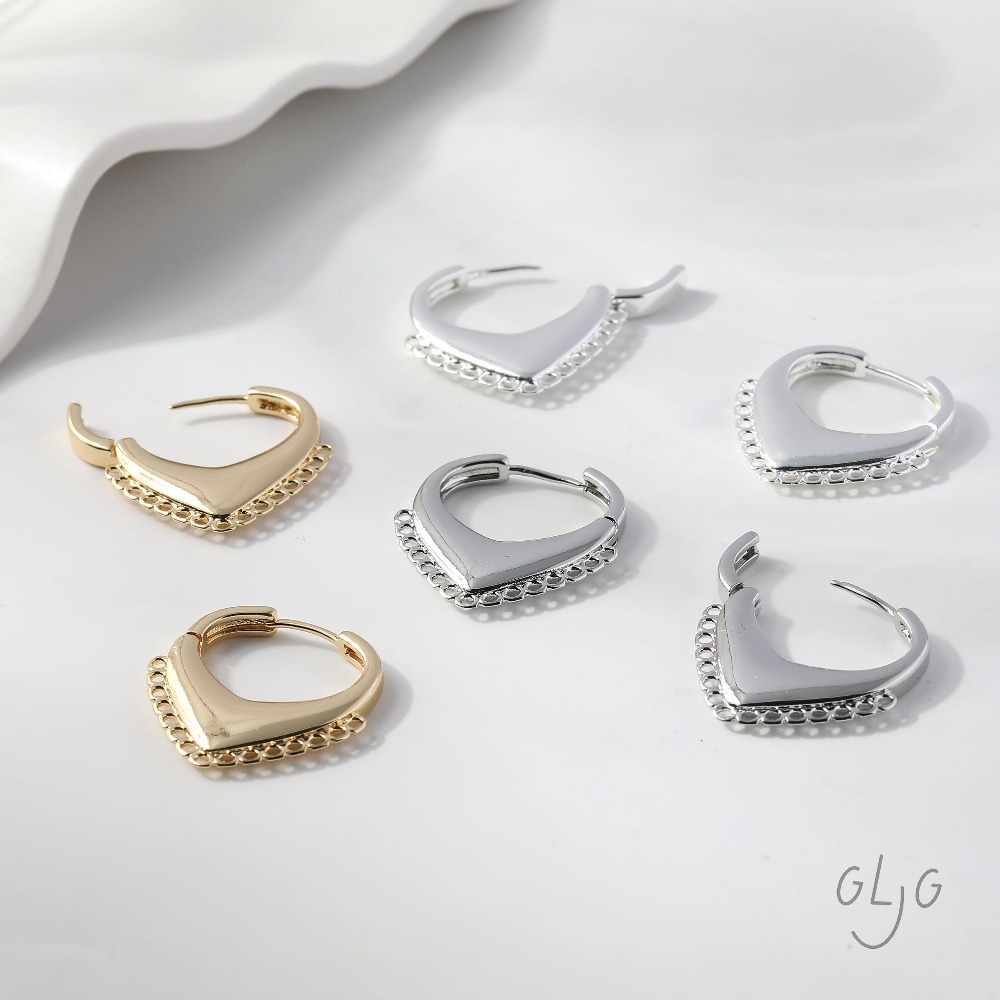 4PCS Dainty Heart Ear Studs Di – Jewelry Making Earring Supplies recenzja i cena