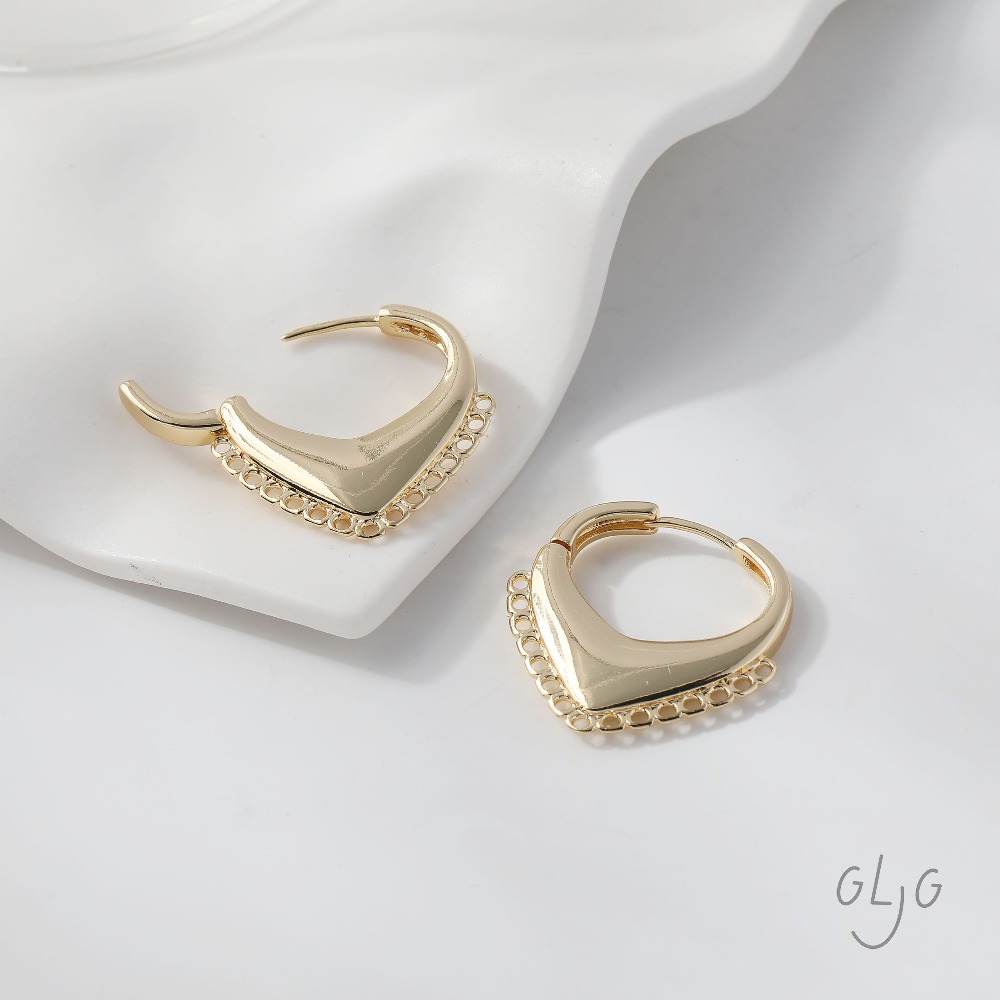 4PCS Dainty Heart Ear Studs Di – Jewelry Making Earring Supplies recenzja i cena