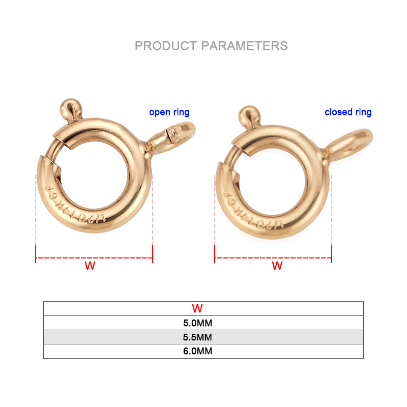 14K Gold Filled Spring Ring Cl – Jewelry Making Hardware recenzja i cena